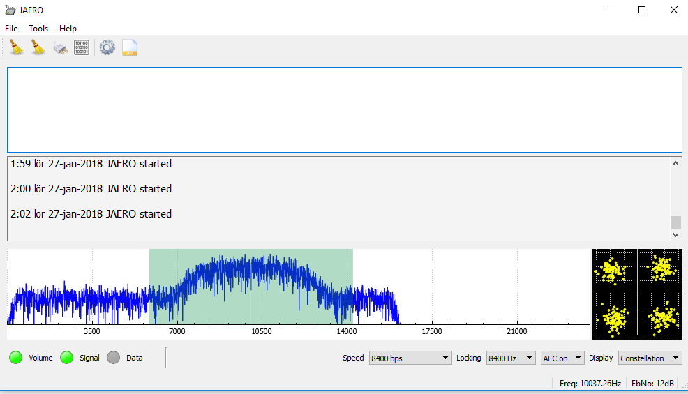 Demodulating a C channel which presumably has compressed audio