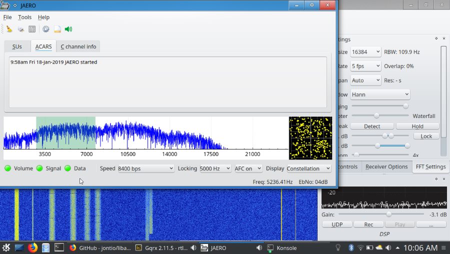 Laptop with three adjacent weak channels decoding the first one